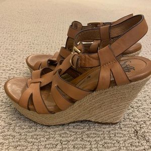 Söfft Tan Espadrille Wedges